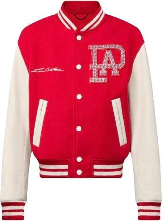 Louis Vuitton Red Lovers Varsity Jacket Size M