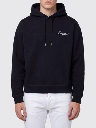Dsquared2 Felpa con cappuccio in cotone con logo
