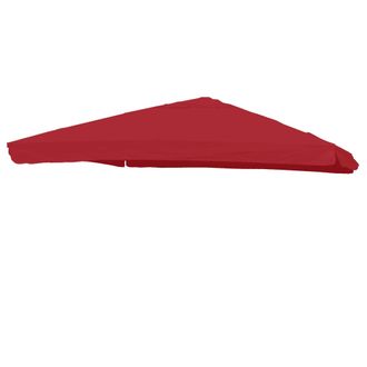 Hhg Non Utilizzato] Telo Copertura Per Ombrelloni Rettangolari Decentrati 395x295cm Volante Bordeaux