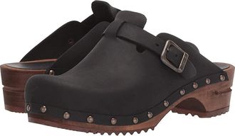 Sanita Kristel Womens Clog Shoes Black : EU 36 (US Womens 4.5-5) Regular, Leather