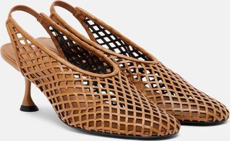 Proenza Schouler Tee leather slingback pumps