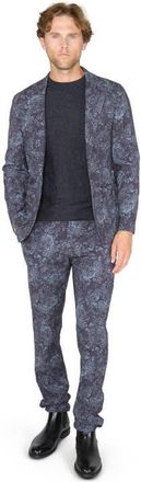 Lords of Harlech Judd Fully Lined Tailored Wool Blazer in Roma Floral Char at Nordstrom, Size 38