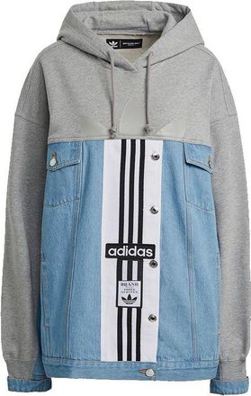 adidas (WMNS) adidas Denim Jacket Asia Sizing Blue Grey H59027
