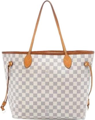 Louis Vuitton Pre-owned Tote Bags, female, White, Size: ONE SIZE Pre-owned Neverfull MM