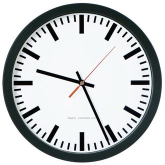 OEM Horloge Radio-r&eacute;veil Murale Ku.noir D.300mm Barre 1,5v D.300mm