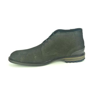 Floris Van Bommel MatZwart Print Bott. N. - Heren - Schoenen - Zwart - Maat: 42 EU