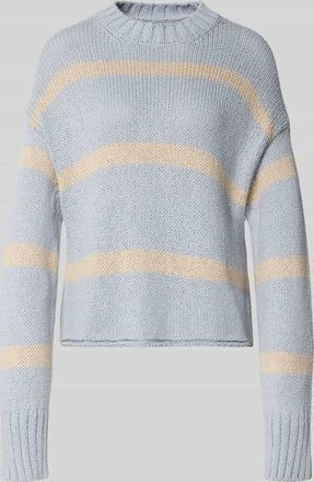 Marc O'Polo Regular Fit Strickpullover aus Baumwoll-Mix in Hellblau, Gr&ouml;&szlig;e XXL