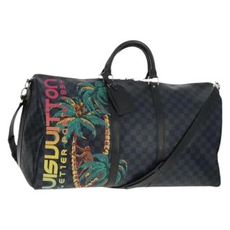 Louis Vuitton Vintage Weekend Bags, unisex, Blue, ONE SIZE, Pre-owned Weekend Bag