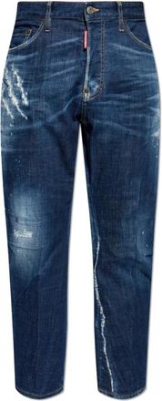 Dsquared2 Bro Jeans - Heren - Slim Fit Jeans - Blauw - XL - Katoen - Jeans
