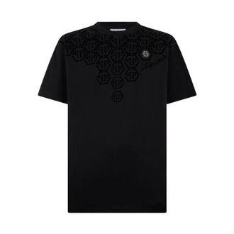Philipp Plein T-Shirts, male, Black, Size: XL Logo T-shirt
