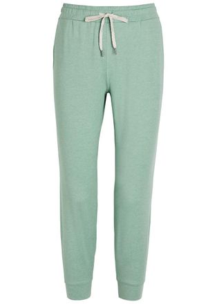 Vuori Clothing Performance Slubbed Jersey Cropped Sweatpants - Blue - S (UK8-10 / S)