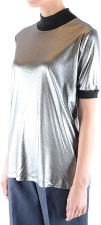 Fabiana Filippi T-Shirt mit kurzen &Auml;rmeln Silber