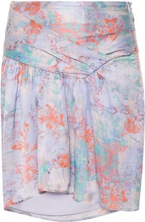 Iro Floral Print Silk Mini Skirt