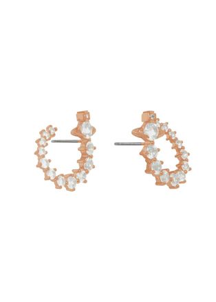 Vivienne Westwood Lydia Crystal-embellished orb Hoop Earrings - Pink - One Size