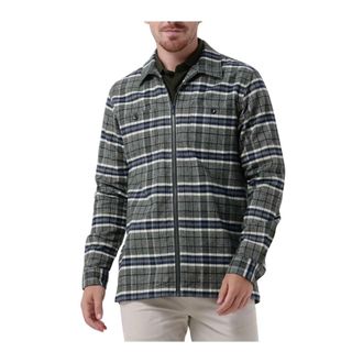 Dstrezzed Heren Zipped Overshirt Fancy Tartan - Heren - Casual Overhemden - Veelkleurig - S - Katoen - Overhemden