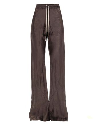 Rick Owens Bias Cupro Wide-Leg Drawstring Pants