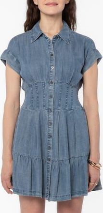 Velvet Heart Bryssa Denim Corset Shirtdress in Malibu at Nordstrom Rack, Size X-Small