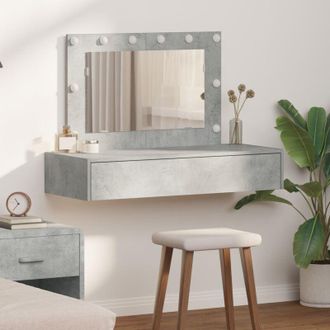 vidaXL Tavolo da Trucco Grigio 100 x 40 x 70 cm Legno multistrato - Vidaxl