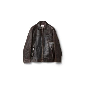 Miu Miu Waxed Suede Jacket, Woman, Dark Brown, Size 40