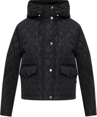 Burberry Gewatteerde jas Pembroke - Dames - Zomerjassen - Zwart - M - Katoen - Jassen