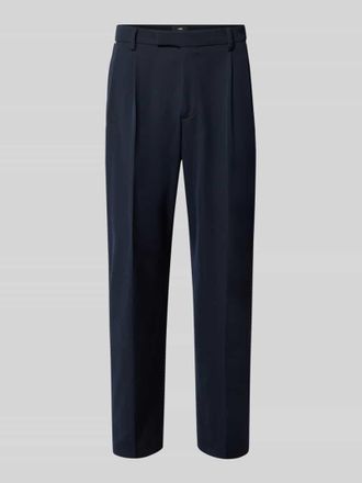 Cinque Tapered Fit Hose mit Viskose-Anteil Modell Servo in Marine, Gr&ouml;&szlig;e 102