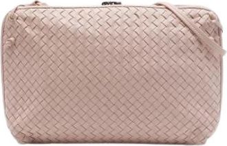 Bottega Veneta Pre-owned Nodini Crossbody Bag - Dames - Vintage Schoudertas - Roze - ONE Size - Leer - Vintage