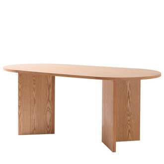 Nordlys Mesa de comedor ovala en madera de pino
