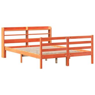 Berkfield Home Decorative Bed Frame without Mattress Wax Brown 160x200 cm Solid