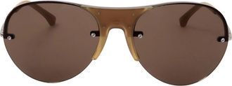 Linda Farrow DRIES VAN NOTEN DVN71 C4 Mens Sunglasses Yellow Size 60