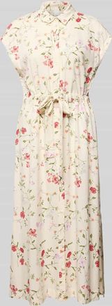 Vero Moda Hemdblusenkleid mit Bindeg&uuml;rtel Modell ASINA in Offwhite, Gr&ouml;&szlig;e 34
