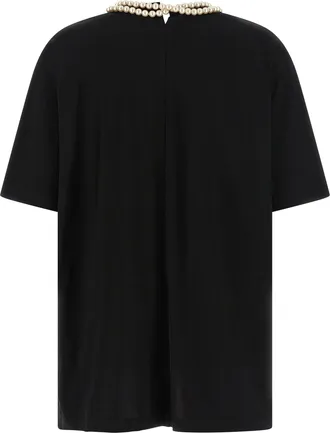 Junya Watanabe Womens Black Cotton T-Shirt