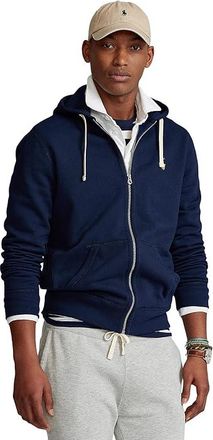 Polo Ralph Lauren Classic Fleece Full-Zip Hoodie Mens Sweatshirt Cruise Navy : 2XL, Cotton/Polyester
