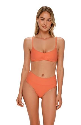 Swim Systems Laura Fold Over Bikini Swim Bottoms in Persimmon at Nordstrom, Size X-Small