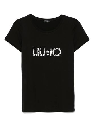 Liu Jo T-shirt met logoprint - Zwart