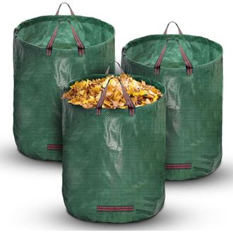 OEM Bolsas De Basura Verdes, Bolsas Para Residuos De Jard&iacute;n, Juego De 3 Bolsas De Jard&iacute;n De 272 L, Bolsas De Jard&iacute;n Resistentes Y Fuertes Para Residuos De