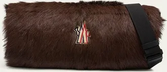 Moncler Goat Shearling Handwarmer with Strap