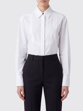 Sportmax Camicia in cotone con design a corsetto e chiusura a scomparsa