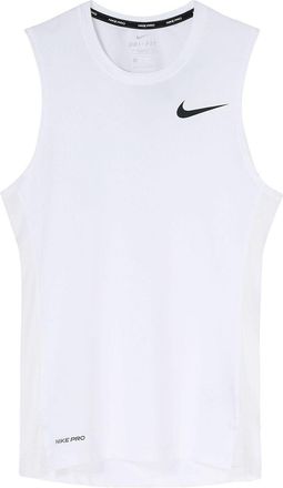 Nike Mens Nike Pro Logo Training Tight White Vest BV5601-100