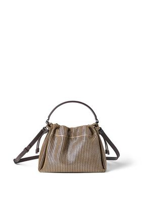 Brunello Cucinelli Leather Mellow small bucket bag in Brown at Nordstrom