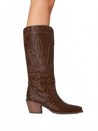 Billini Womens Damica Western Boot In Brown