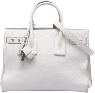 Saint Laurent Pre-owned Sac De Jour - Dames - Vintage Handtas - Wit - ONE Size - Leer - Vintage