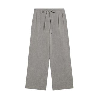 Loulou Studio Wide Trousers, female, Gray, Size: L Clark Loose-fit Pants