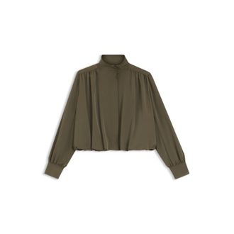 BOSS Relaxed-fit blazer with balloon hem