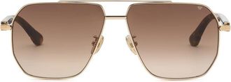 Philipp Plein Zonnebril - Heren - Zonnebrillen - Bruin - ONE Size - Accessoires
