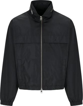 Ami Black Logo Windbreaker Jacket