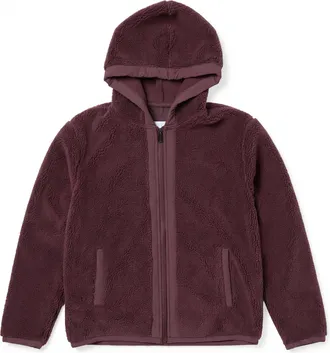 Freddy Giacca Donna in Sherpa e Polar Fleece con Zip e Cappuccio