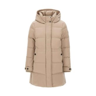 Woolrich Down Coats, female, Beige, Size: XL Parka Alsea