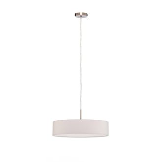Lindby Lindby - L&aacute;mpara Colgante sebatin En Blanco De Textura, Tela, Tejido, Seda