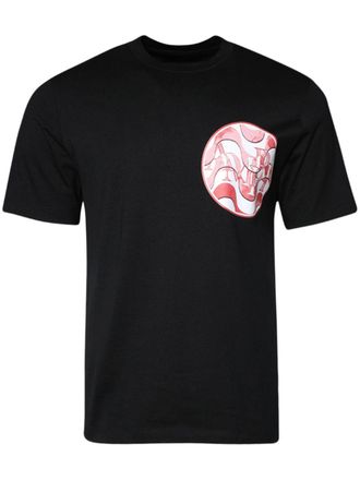 Amiri wave-print cotton T-shirt - men - Cotton - S - Black