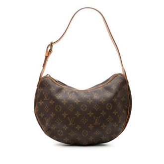 Louis Vuitton Pre-owned Croissant MM - Dames - Pre-owned - Bruin - Maat: ONE Size Leer